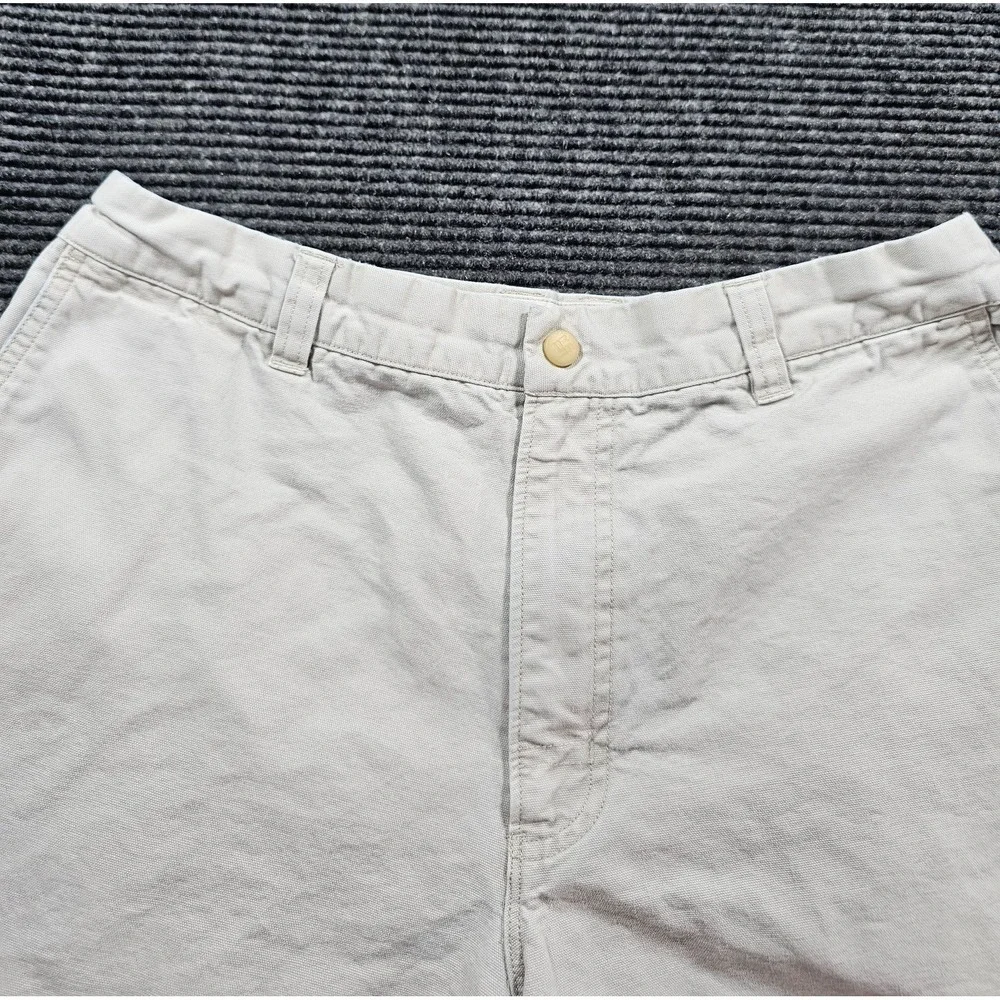 Columbia Authentic Active Cargo Shorts Mens 34 Beige Cotton Outdoor 8
